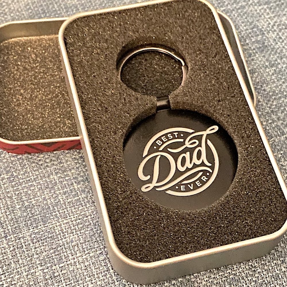 NEW Best Dad Ever -Keyring/Keychain in Gift Tin KMO071 - Picture 5 of 12